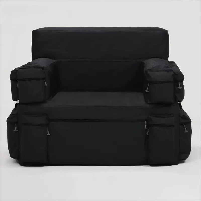 Inflatable sofa music festival single double air mattress household lazy recliner outdoor camping