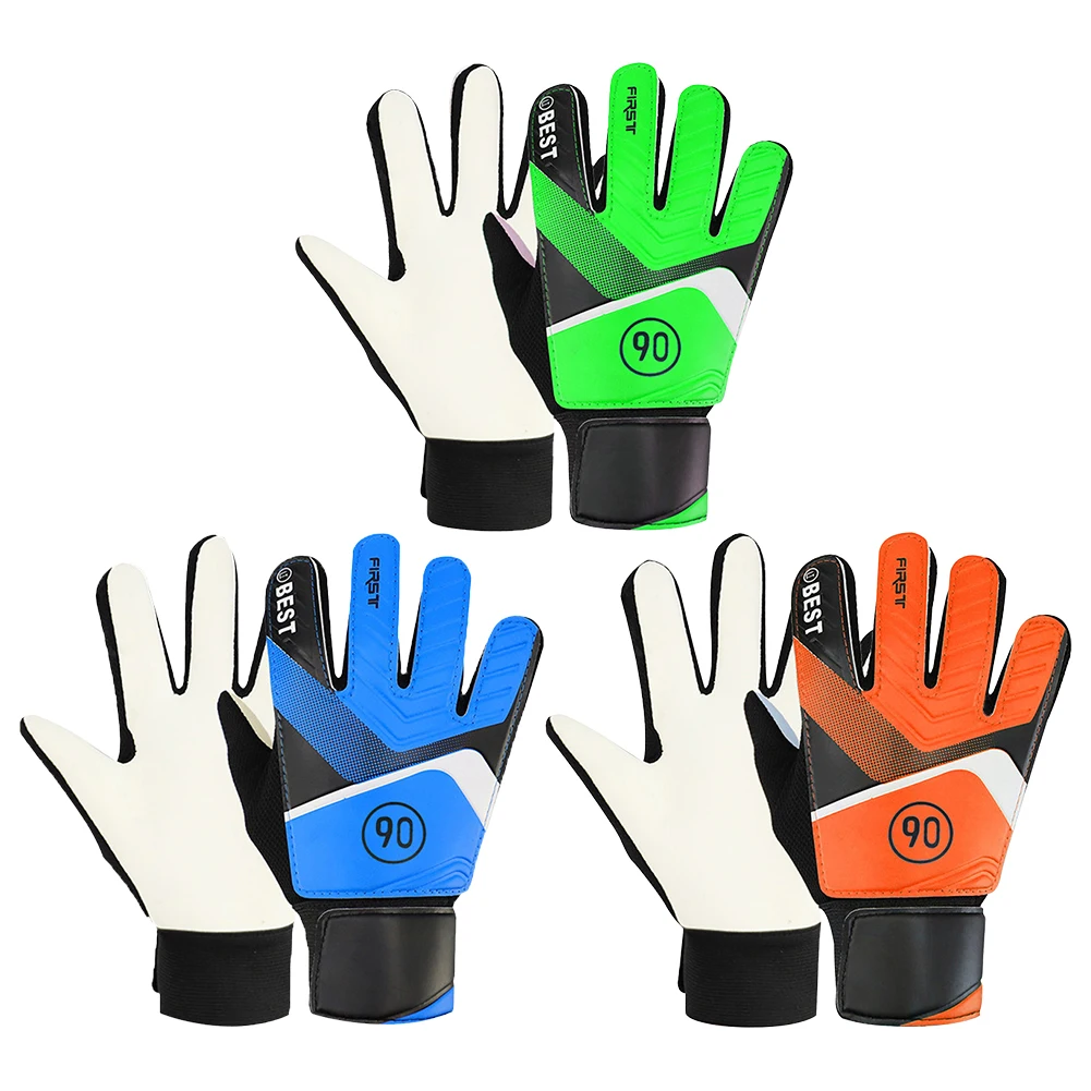 

2 Pairs Kids Football Goalkeeper Gloves Breathable Soccer Ball Training Gloves Anti Slip Soccer Goalkeeper Gloves for Youth Boys
