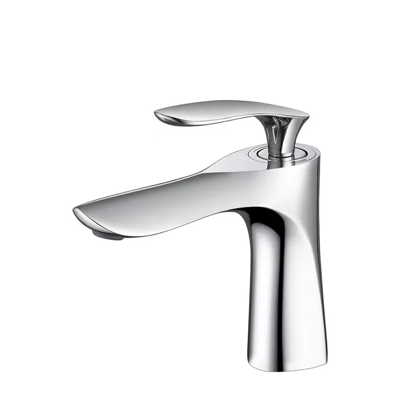 Washbasin faucet, bathroom cold and hot water, all-copper washbasin, bathroom counter basin, faucet