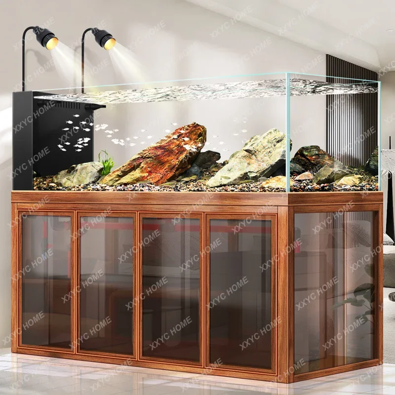 

LHousehold large intelligent bottom filter ultra-white high-grade fish tank ecological landscaping aquatic plant tank