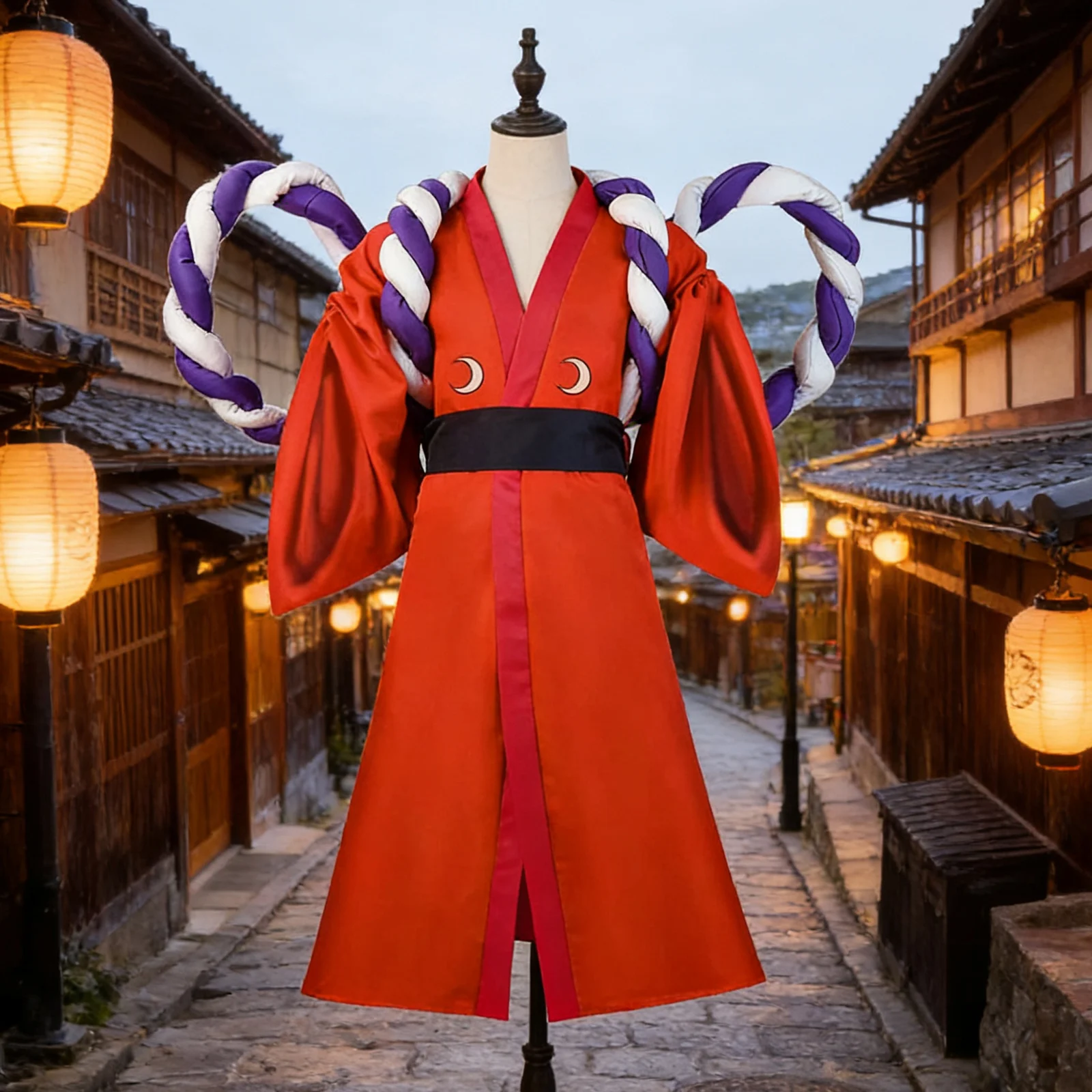 

Wano Country Kozuki Oden Cosplay Costume Anime Kimono Outfit Full Set for Halloween Party