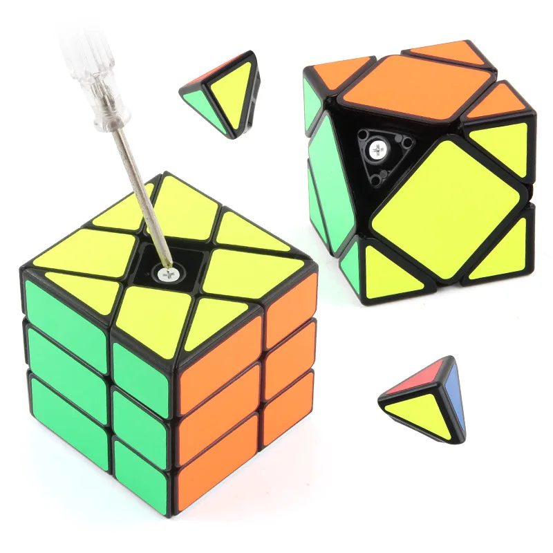 QIYI Various Special-Shaped Cube Transformation Oblique Transfer Edge Rotating Cube Racing Puzzle Science and Education