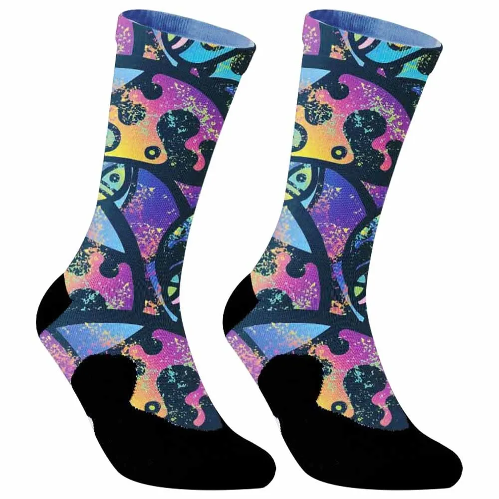 2024 New Crew Socks Fun Cozy Cute Novetly Patterned Socks Cycling socks