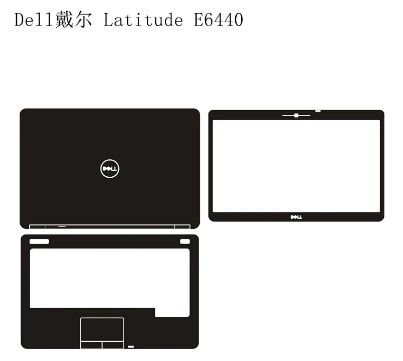 3PCS Skin Sticker Full Cover For DELL Latitude E6420 E6430 E6330 E6320 E6220 E7410 E7240 E7270 Precision 3520 M4600 M4700 M4800