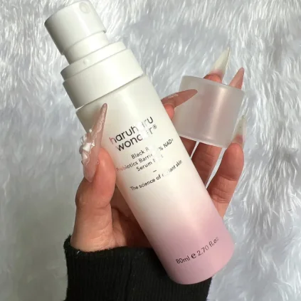 80ml Haruharu Wonder Black Rice Probiotics Barrier 2% NAD+ Serum Mist Firm Sooth Strengthen Barrier Moisturizing Essence Spray