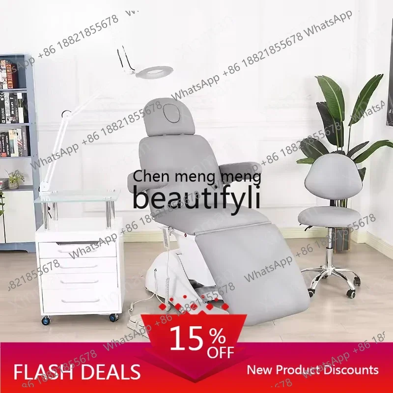 

Grey 4 Motor Beauty Electric Chair Beauty Massage Bed Spa Beauty BedE5556
