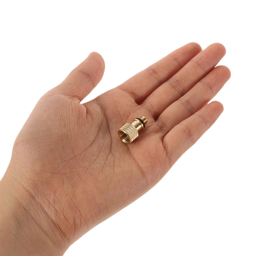 

6Pcs Bicycle Valve Adapter Set Pure Copper American to English Conversion for Bike Pump Inflation Portable Connectors for Road