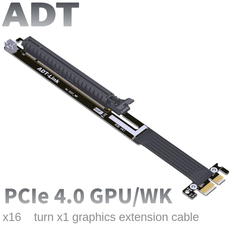 

2021 New Graphics Card Extension Cable PCIe4.0x16 x x1 A Card N Card Full Speed Compatible with non-USB ADT