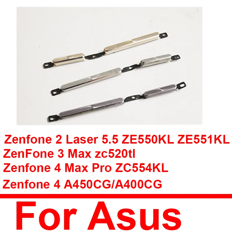 

Power Volume Side Button For Asus Zenfone 2 Laser 5.5 ZE550KL ZE551KL 3 Max ZC520TL 4 A450CG 4 Max Pro ZC554KL 4 A400CG Side Key