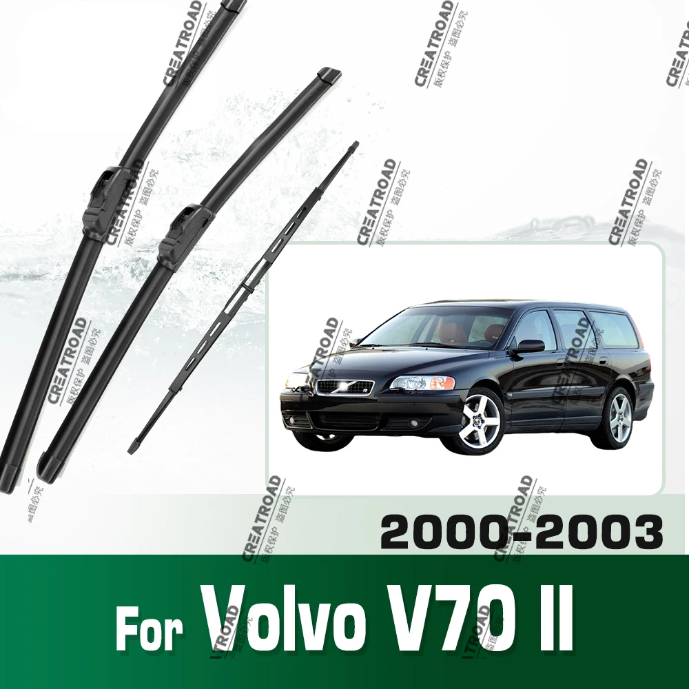 Für Volvo V70 II 2000-2003 2001 2002 Scheibenwischer Vorne & Hinten Wischerblätter Windschutzscheibe Fensterbürsten 24"+21"+16"