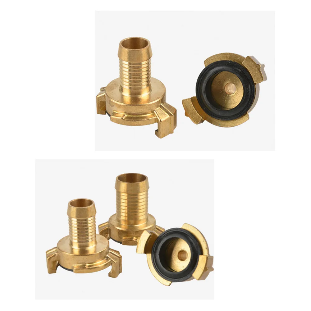 Quick Connect Brass Hose Section Adapter For German Garden System Industry Workshop Water Pipe Fittings 1 Pack