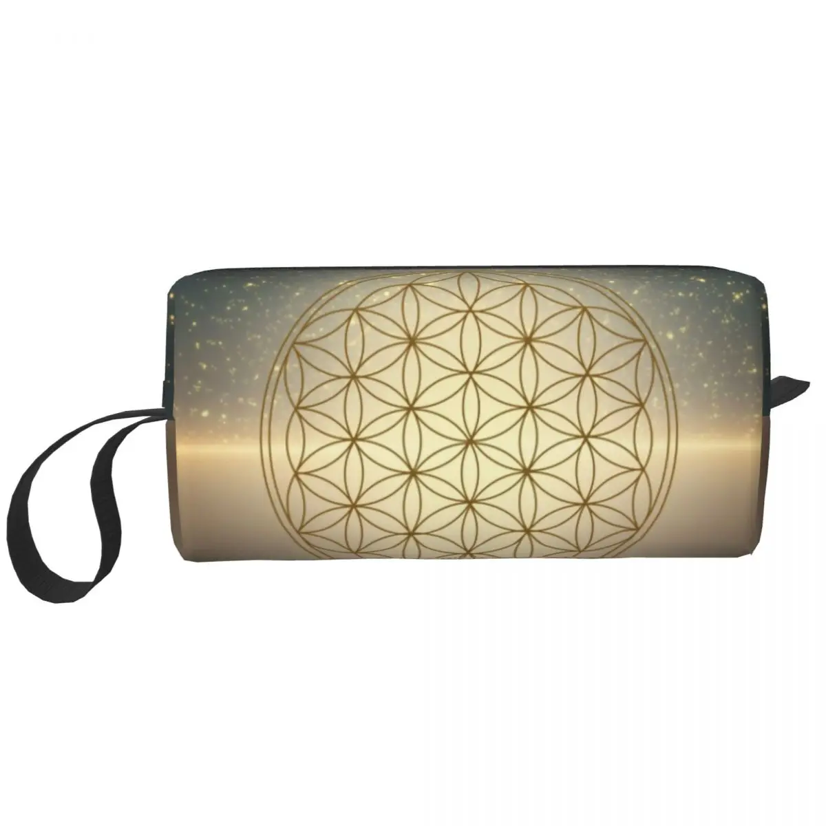 

Flower Of Life Makeup Bag Women Travel Cosmetic Organizer Cute Mandala Buddhism Storage Toiletry Bags