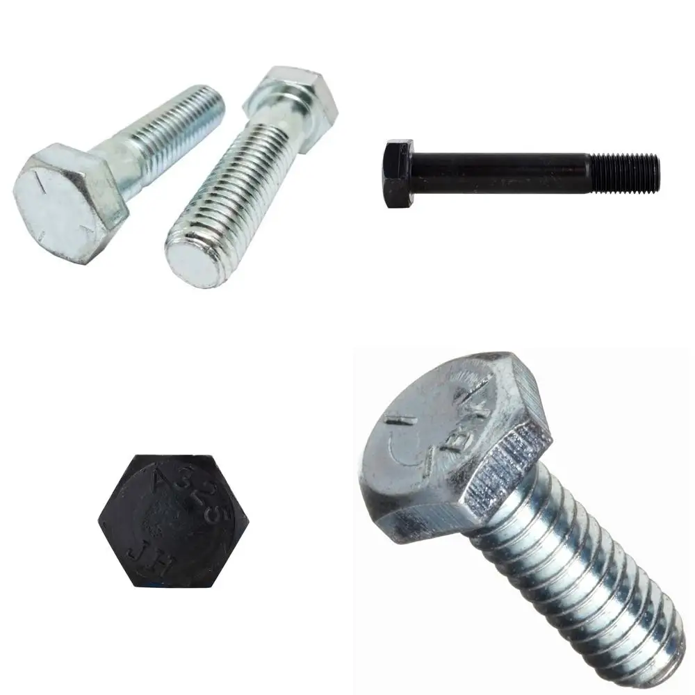 

Винты с шестигранной головкой из оцинкованной стали класса 5, резьба 1/4-20, длина 2-3/4 дюйма, упаковка из 100 шт., сделано в США, шестигранные болты с грубой резьбой