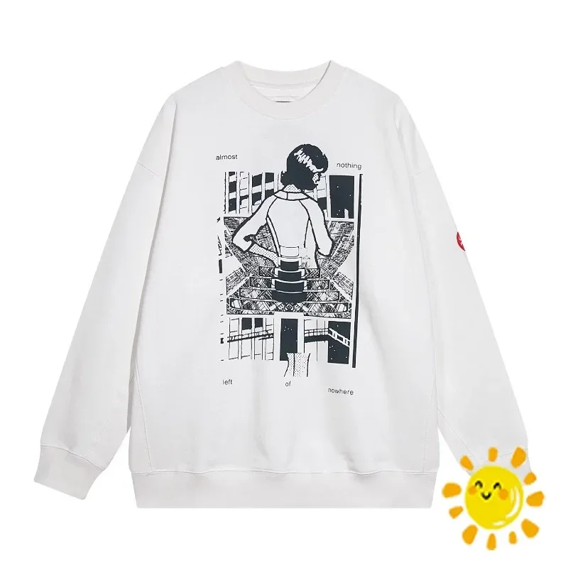 

Hip Hop Women's Print Crewneck CAVEMPT Sweatshirts Men Woman Manga CAV EMPT Hoodie