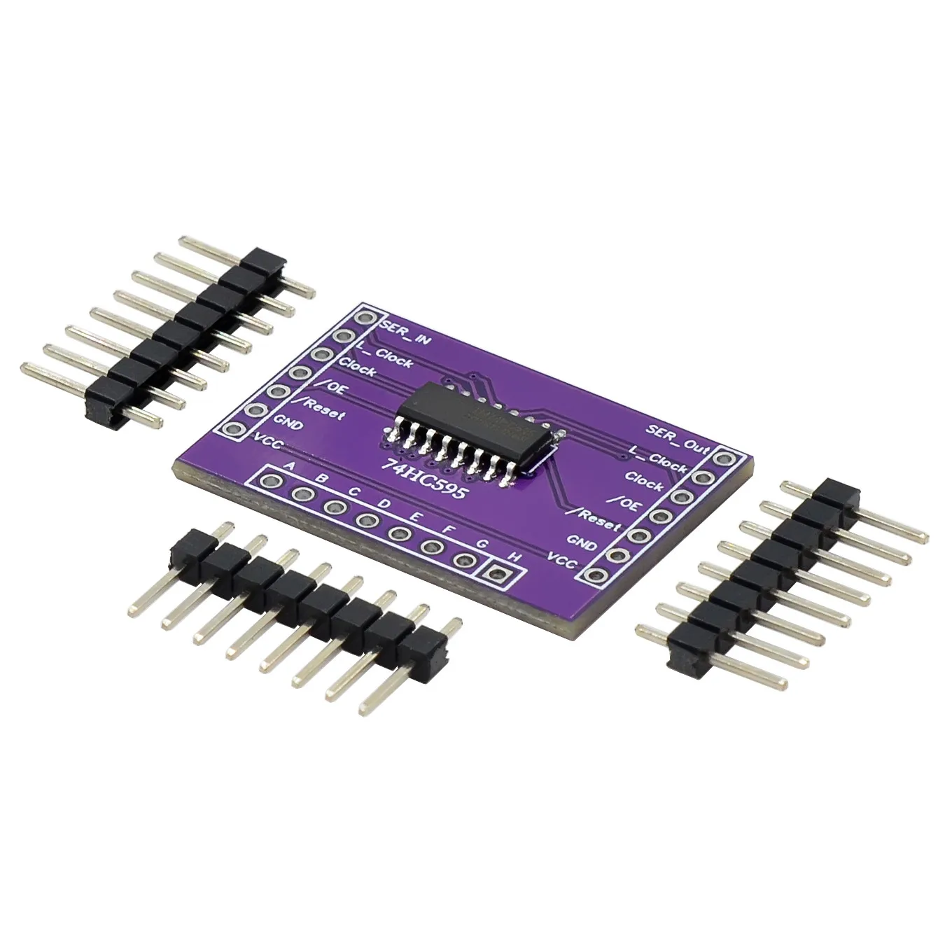 Moduł rozszerzeń DC3.3-5V 74HC595, rejestr przesuwny, 8-bitowy rejestr przesuwny