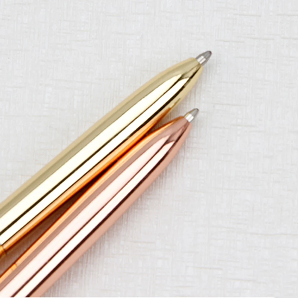 

2 Pcs Metal Pen Business Ball Point Sign Ball-point Stationery Crown Creative Office