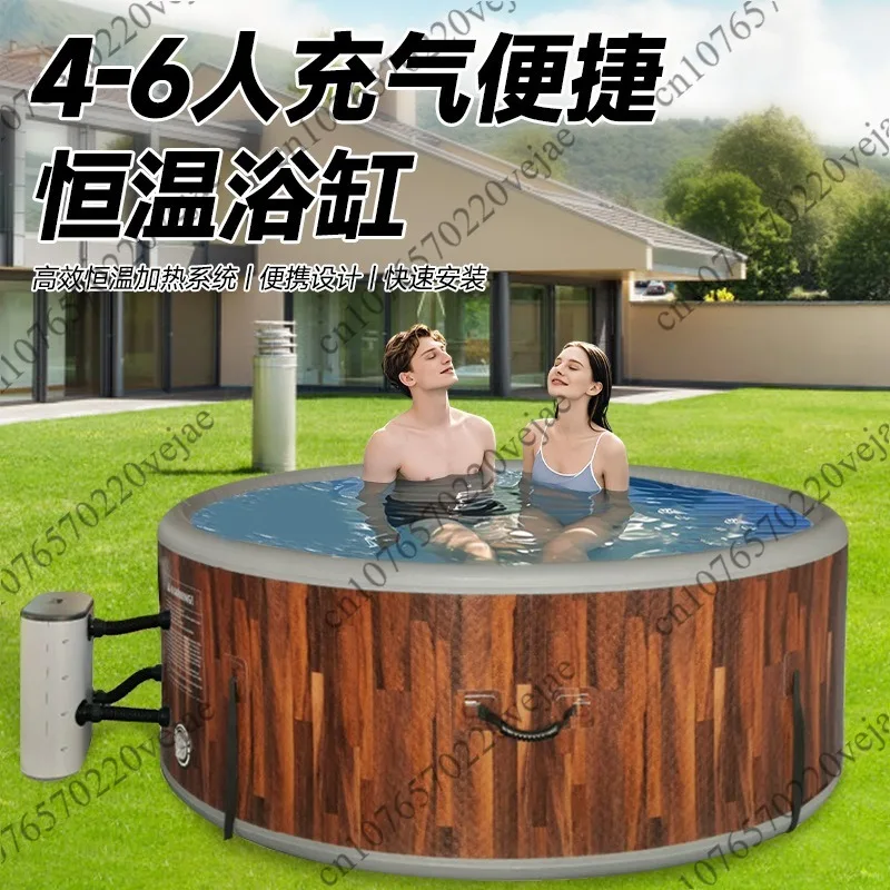 Thermostatic Jacuzzi, Inflatable Outdoor Home Spa Pool, Jet Bath, Hot Spring Swimming Pool, Wellness Pool, Sauna Pool
