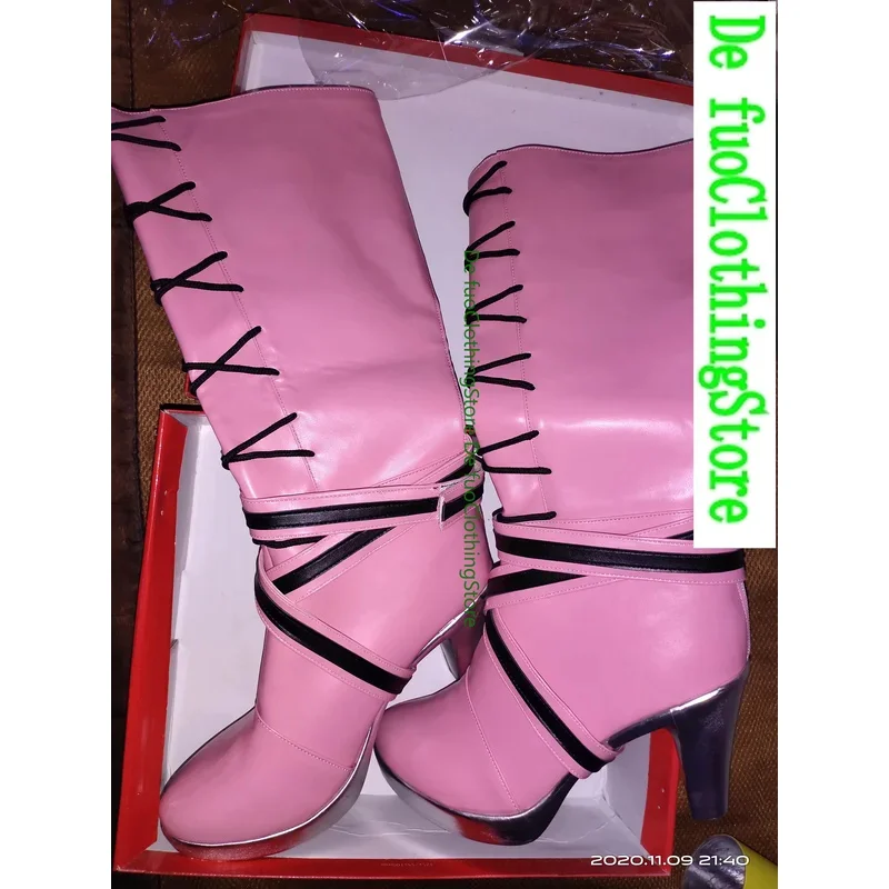 2025 aaa dráculaura botas cosplay salto alto halloween carnaval prop feito sob encomenda unisex defuoclothing sapatos loja