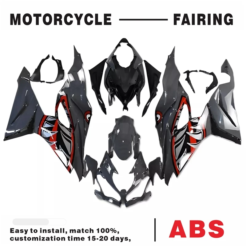 

Gray Painted Full Fairing Kit Compatible for 2019-2023 Kawasaki ZX-6R Ninja 636