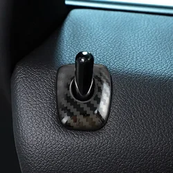 For BMW X5 F15 X6 F16 Interior Door Lock Knob Pin Bolt Button Cover Decoration Sticker Carbon Fiber Pattern Trim Car Accessories