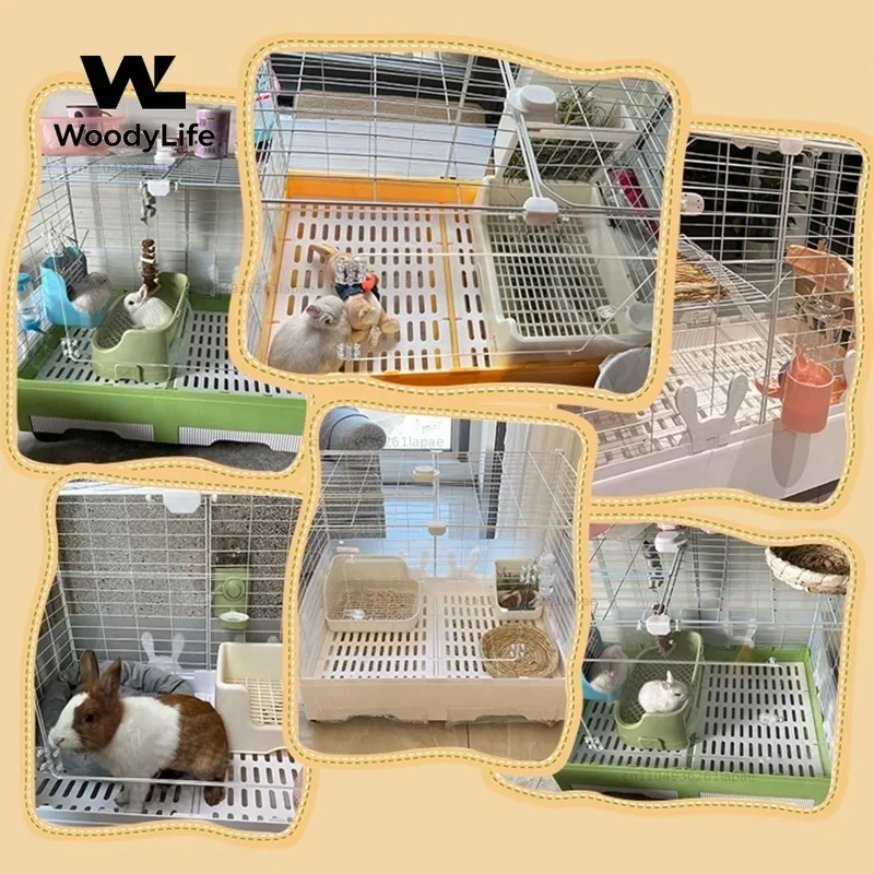 Special Cage for Rabbits for Home Use LargeIndoor Anti-Spray Urine Dayang Rabbit Cage New Style of Raising Rabbit Hutch