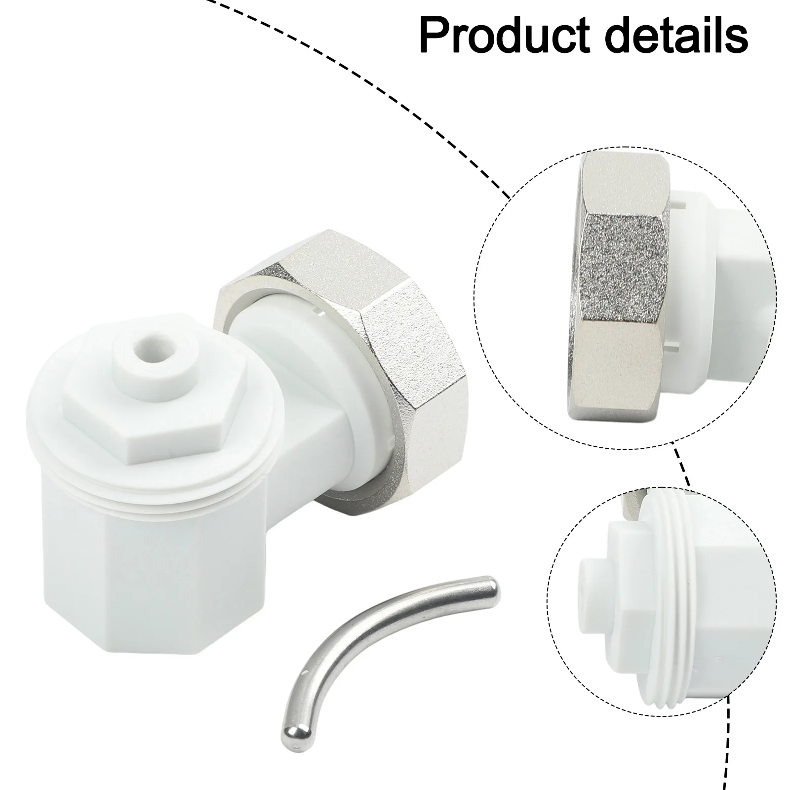 Angle Adapter M30x1.5 For Oventrop Radiator Thermostat Head Left Right Connection Heating System Accessories