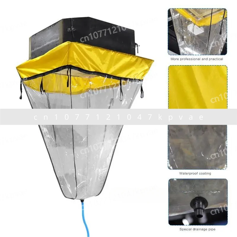 Waterproof and Reusable Split Air Conditioner Cleaning Cover