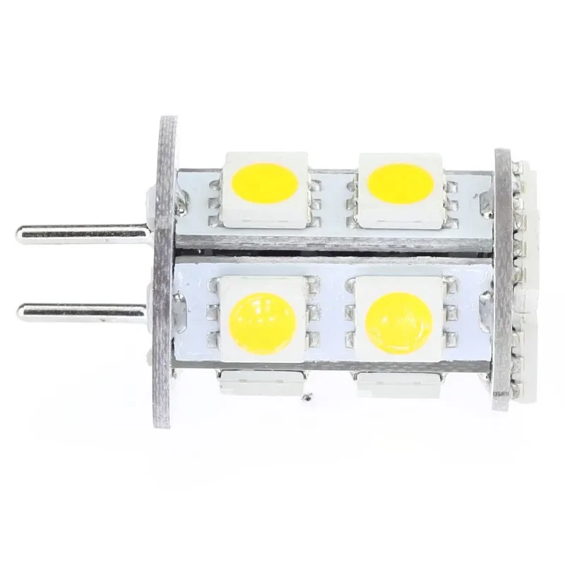 Dimmable Led G6.35 GY6.35 Bulb Lighting 13LED 5050 SMD  Wide voltage DC10-30V/AC8-20V 2.5W  White Warm White 1pcs/lot