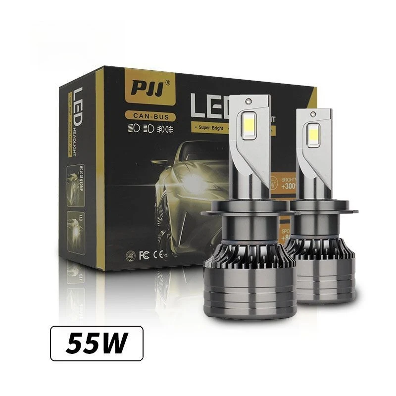 

110W Gunmetal Blade-Style LED Car Headlights Hi-Lo Beam Combo Front Lamp Penetration Lighting Car Accessories