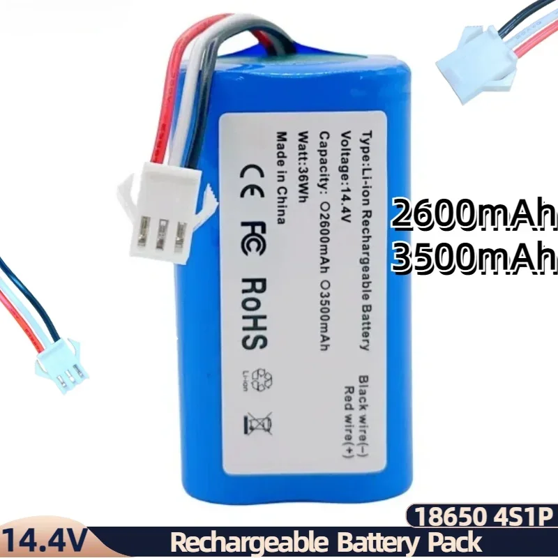 Per Ropo Glass 2 Robot aspirapolvere ricambio cilindrico 14.4V 14.8V 2600mAh 3500mAh batteria ricaricabile agli ioni di litio all\'ingrosso