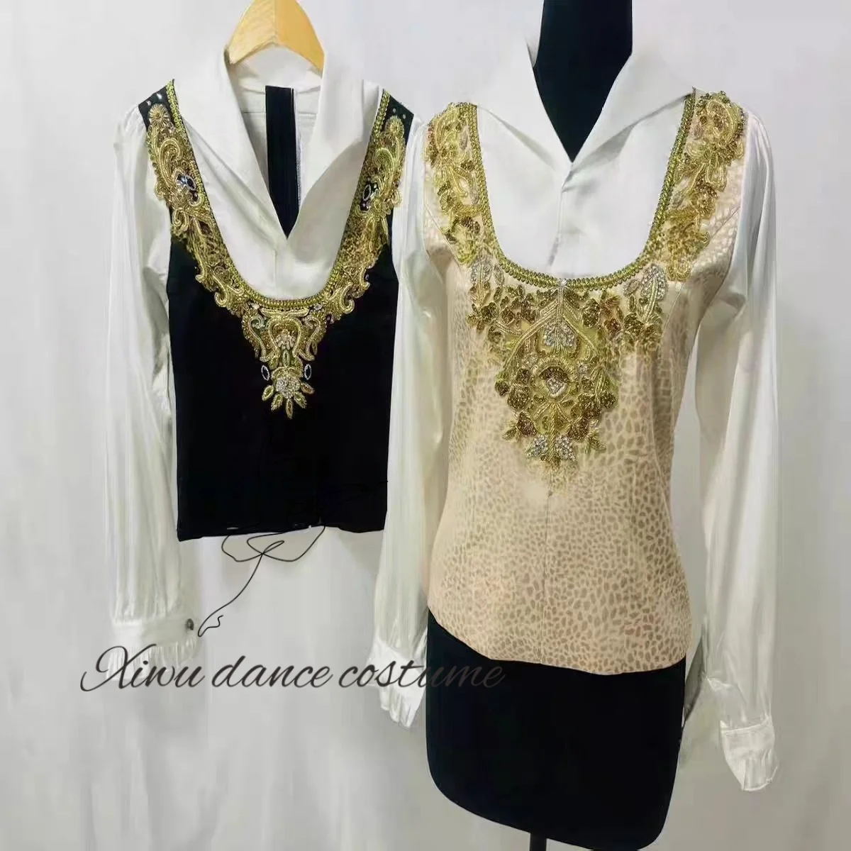 2025 New Custom men's ballet Jacket with gold trim Men's performance Dance Jacket Exquisite universal menswear