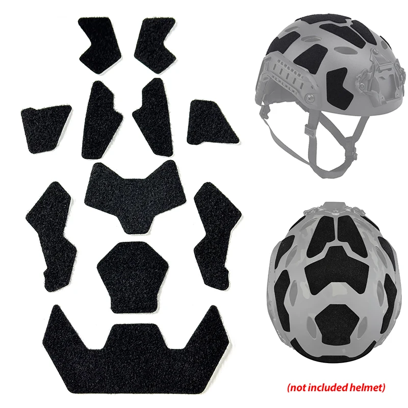 

1 Set Helmet Padding Kit Self Adhesive Super High Cut Helmet Velcros Universal Tape Helmet Padding Stickers for Football Helmet