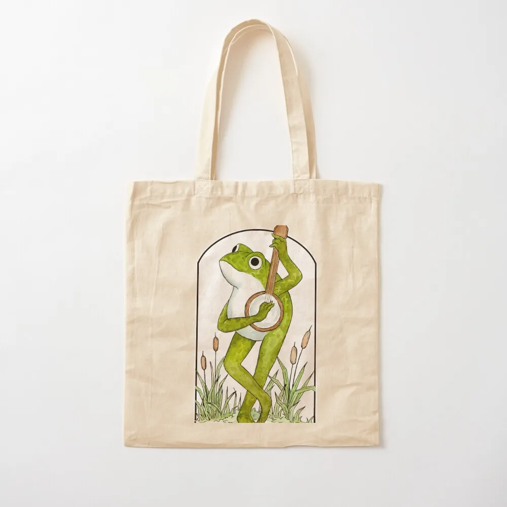 Banjo Frog \t 1\t Tote Bag shoping bag Canvas stote bag Gift bags