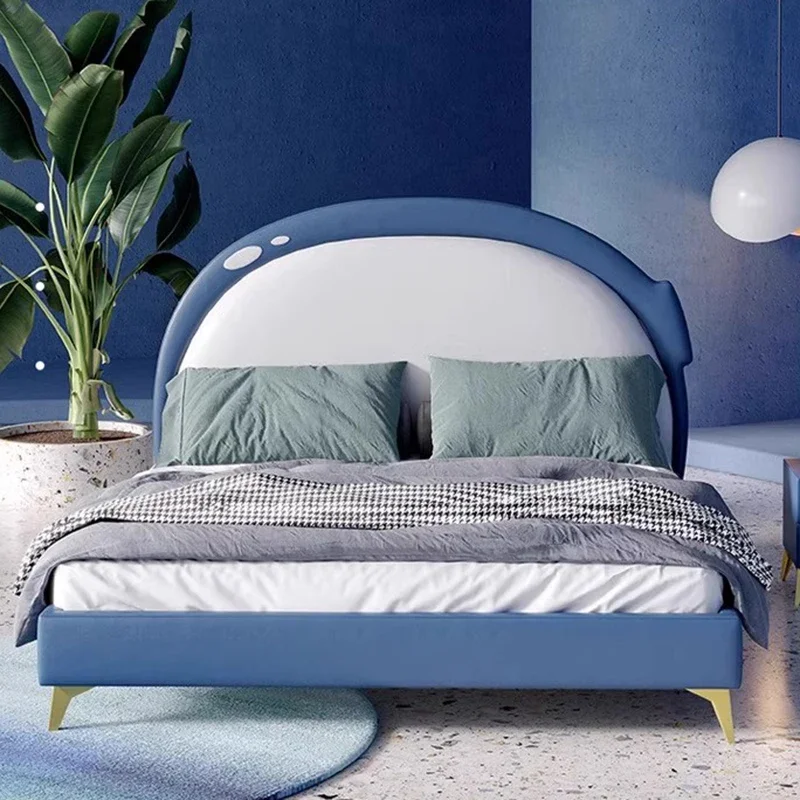 Cama para dormitorio infantil, diseño moderno, cama de masaje de lujo que ahorra espacio, cama doble para dormir al bebé, muebles para el hogar