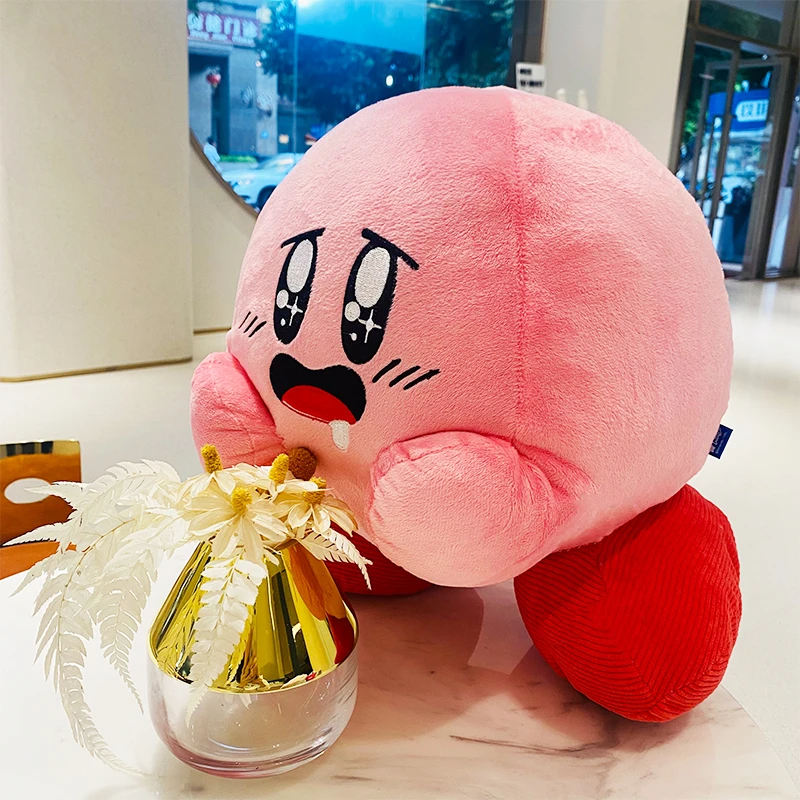 30cm Kirby Facial Expression Pack Caby Drooling Kawaii Plus Doll Pillow Kirby Cartoon Anime Doll Toy Room Decorat Kids Xmas Gift