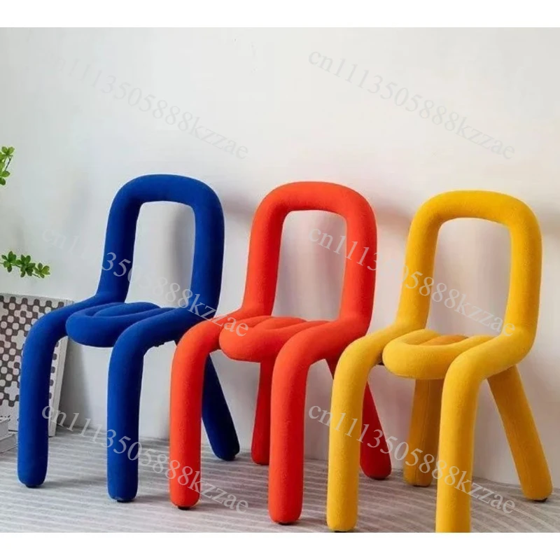 Soft irregular Shaped Creative Makeup Girls Chair Bedroom Light Luxury High-end Dressing Chair Leisure Manicure Chair Stools