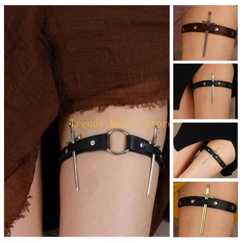 

N5KB Dark Harajuku Medieval Thigh Chain Soft Comfortable Fashion Legwear