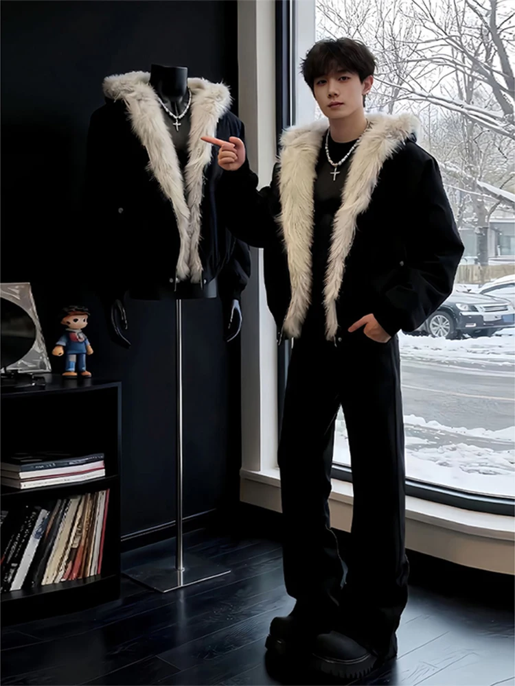 

Мужское зимнее хлопковое пальто Jaet Cleanfit American ort Sle с капюшоном, молодежное модное теплое украшение на молнии