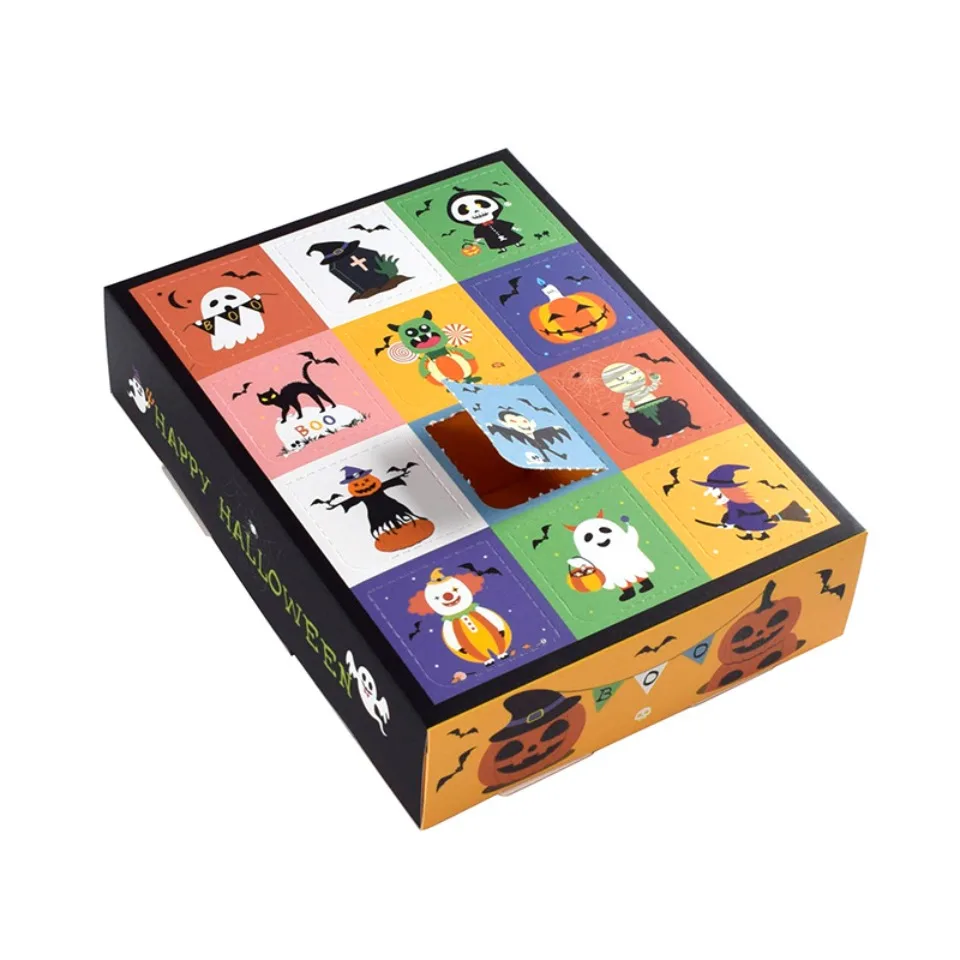 10/20/30 teile/los Halloween Candy Box Hausgemachte Geschenk Box 12 Grid Süßes Oder Saures Boxen Geschenk Box spielzeug Geburtstag Boxen Für Halloween – Detail 5