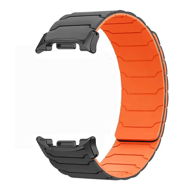 Siliconen magnetische band voor Samsung Galaxy Watch Watch Ultra 2025 47 mm armband voor Galaxy 8 40 mm 44 mm / 8Classic 46 mm sportband