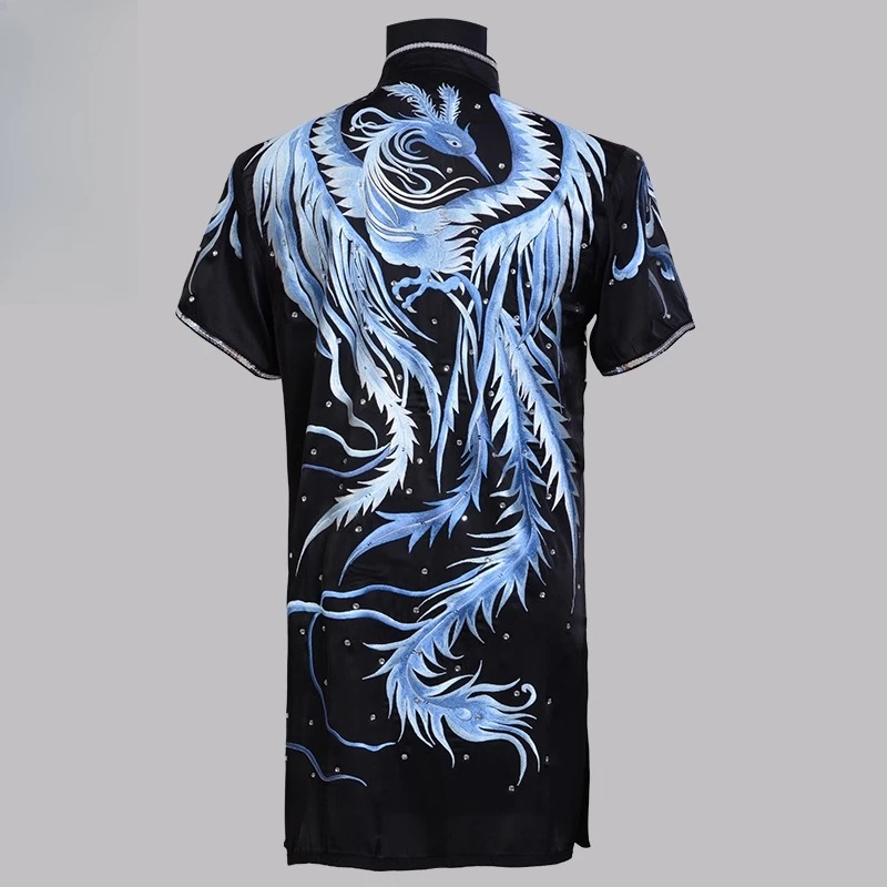 Custom Martial Arts Uniform Kung Fu Suit with Dragon Embroidery Southern Fist Long Fist Reinforced for KungFu Forms Competition