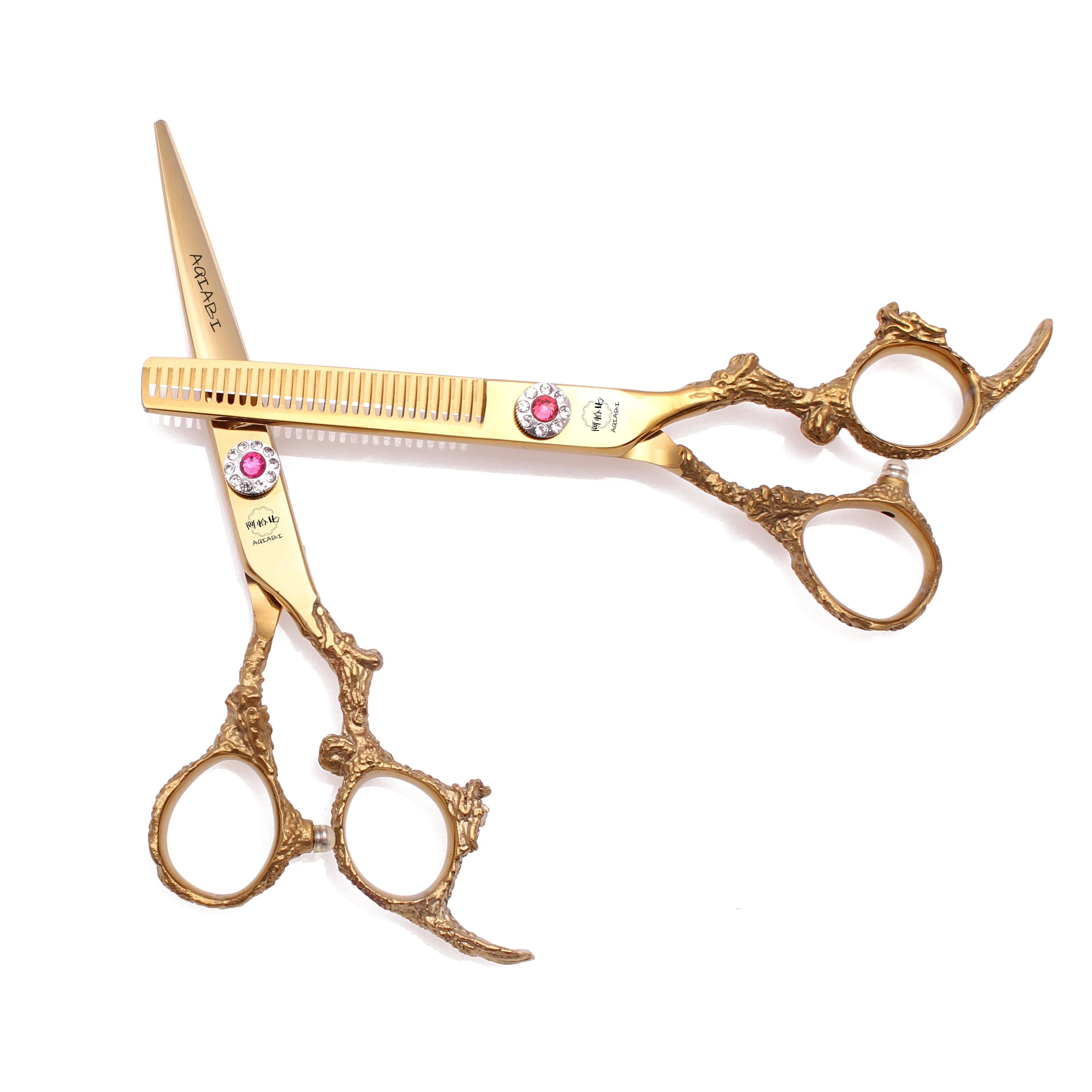 6.0 ''profession elle Haars chere 440c Japan Stahls chere Schere Friseur Ausdünnung Salon Friseur & Home Drops hipping a9005 – Detail 4