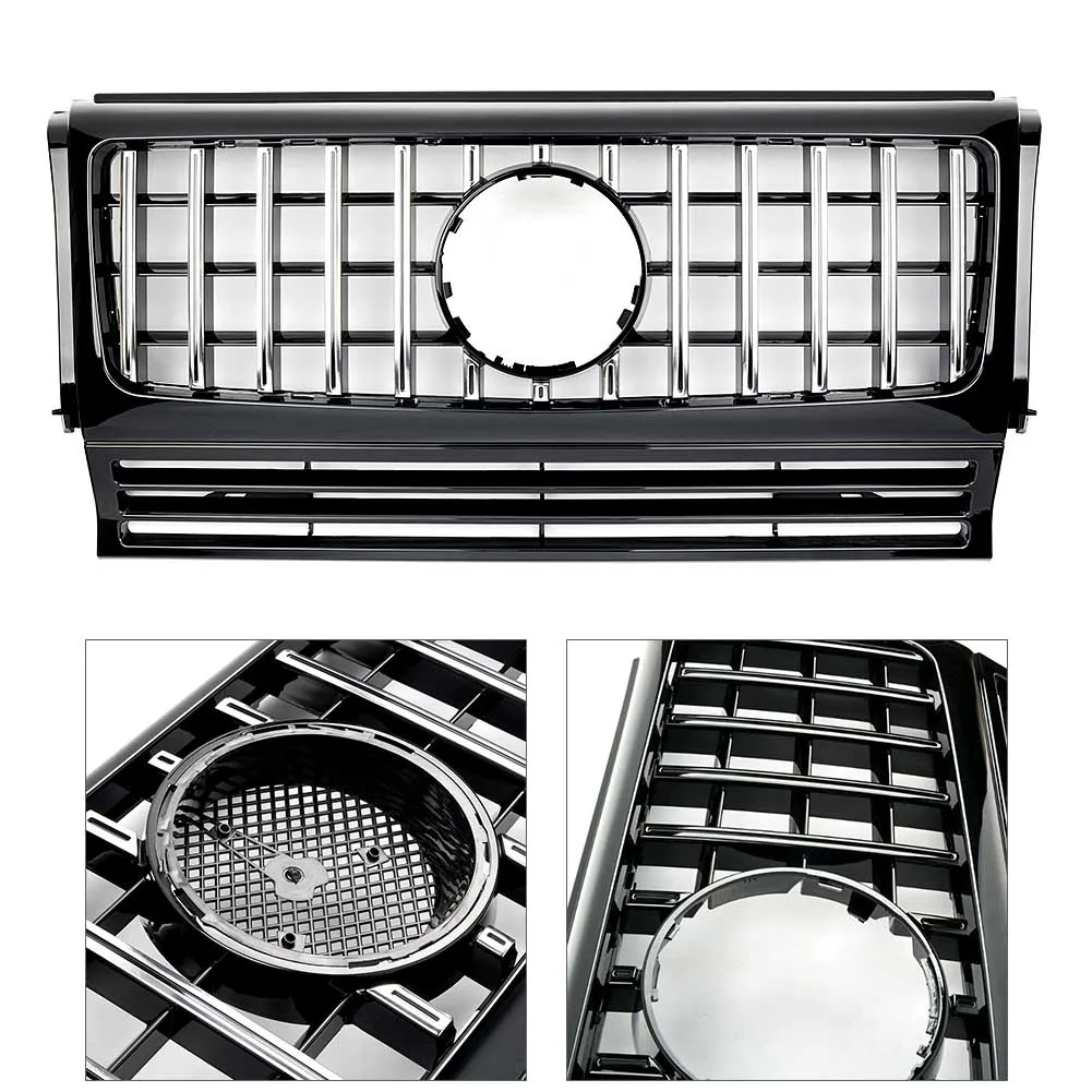 

Car Front Mesh Grille Upper Grill For Mercedes Benz W463 G-Class G550 G500 G350 1990-2010 2011 2012 2013 2014 2015 2016