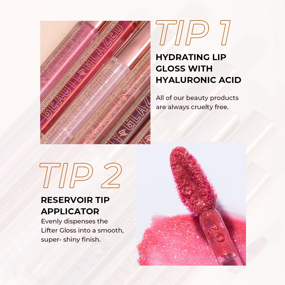 Lipgross scintillante smaltato di bellezza, tinta per labbra con glitter perlato a specchio, rimpolpante per labbra idratante, rossetto liquido con diamante luccicante sexy