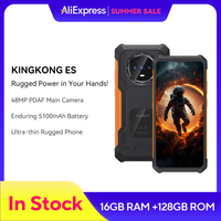 Cubot KingKong ES Ultra-thin Rugged Android Smartphone, 16GB RAM(6GB+10GB), 128GB ROM, 6.56\