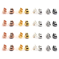 100pcs Butterfly Shape Earring Backs Hypoallergenic Secure Ear Locking Stainless Steel Earring Cap for Stud Earrings Ear Nut