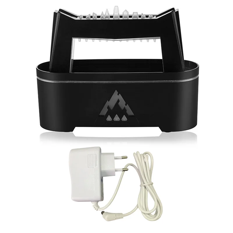 New-Simulation Raindrop Flame Aromatherapy Air Humidifier Essential Oil Diffuser For Home Diffusor Black EU Plug Durable