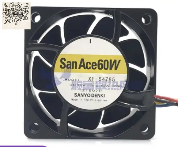 

Ltsf For SANYO DENKI XF-54785 DC 12V 0.67A 60x60x25mm 4-Wire Server Cooling Fan