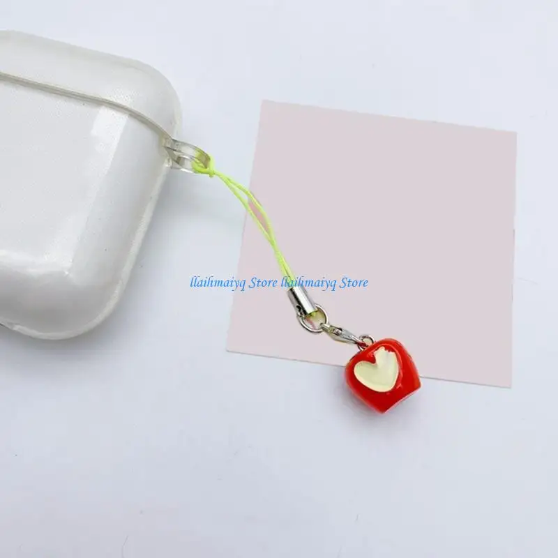 573B Colorful Fruit Phone Charm Lanyard Wrist Strap Unisex Backpack Accessory