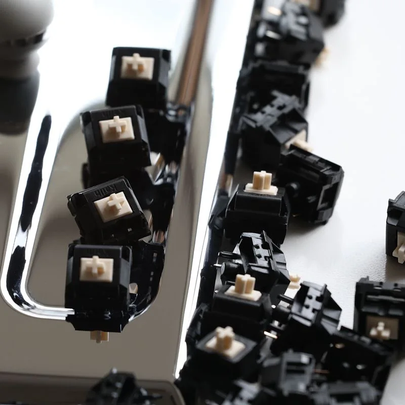 Kailh BCP interruptor de apagado STUDIO MX 5 pines 52g interruptores lineales PA66 crema culm Teclado mecánico interruptor rápido para juegos carrera corta